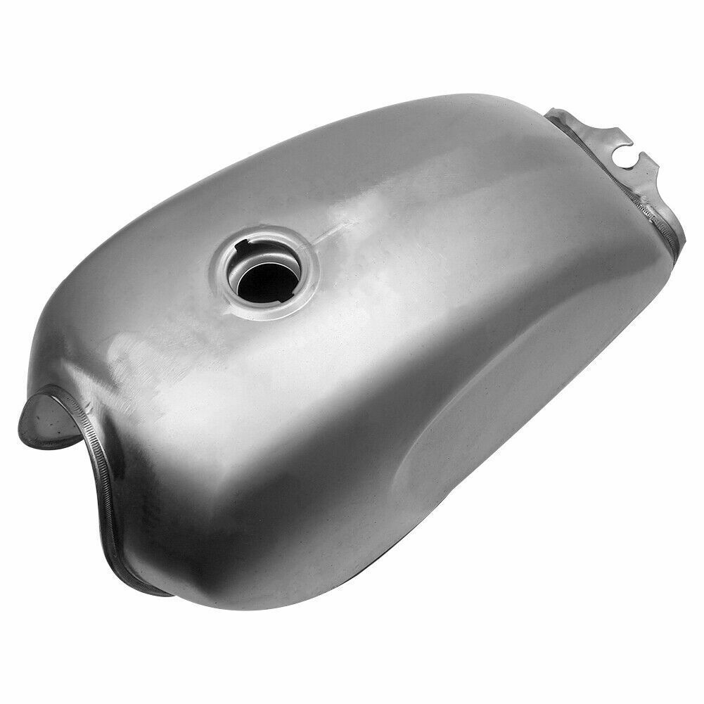 Réservoir universel de carburant Cafe Racer Argent 9L 2.4 Réservoir de carburant modifié de Gallons