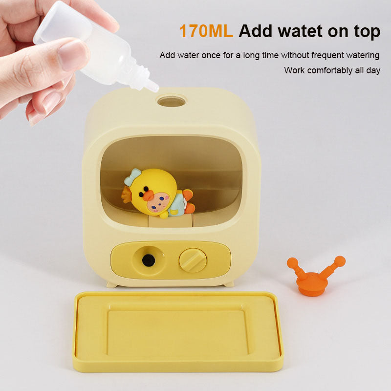 Creative Home Desktop Small TV Shape Humidifier Atmosphère Lumières