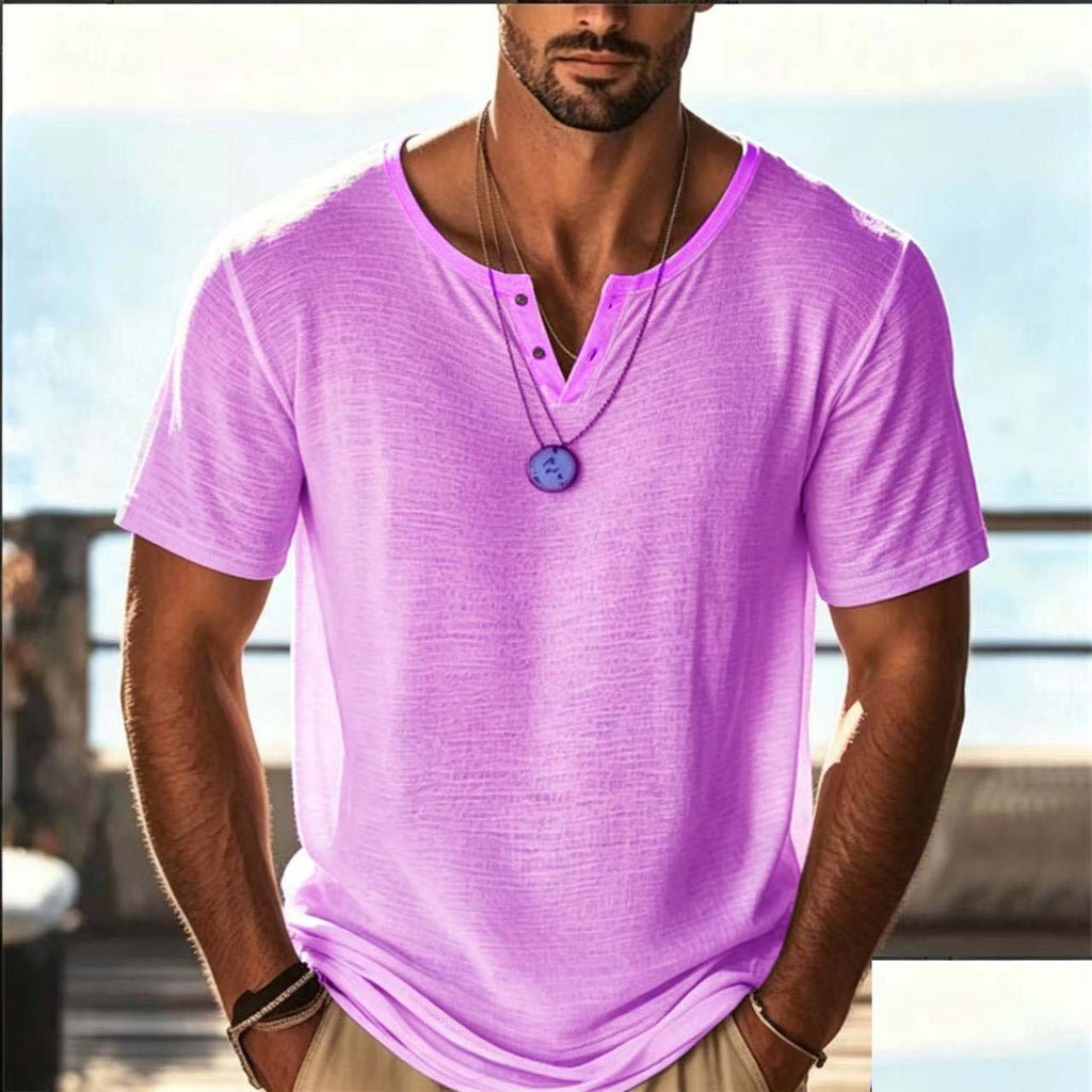 Vêtements multicolores pour hommes d'été à manches courtes