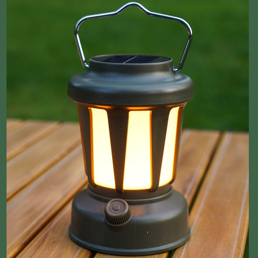 Lampe solaire de camping rechargeable pour camping en plein air