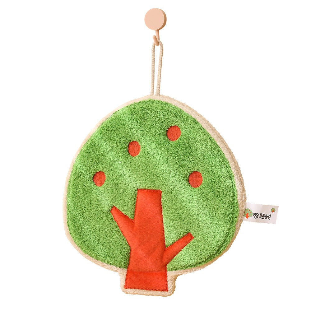 Cartoon créatif Petite serviette de main arbre