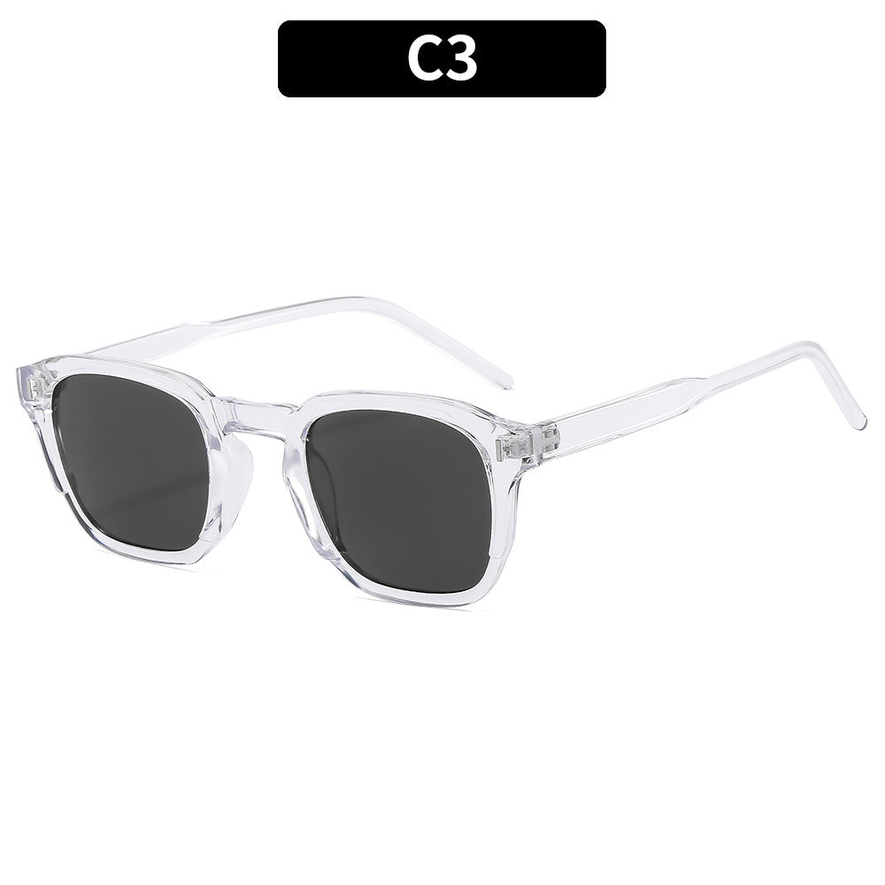 Square Retro Internet Street Shooting Avancé Simple Trendy Lunettes de soleil
