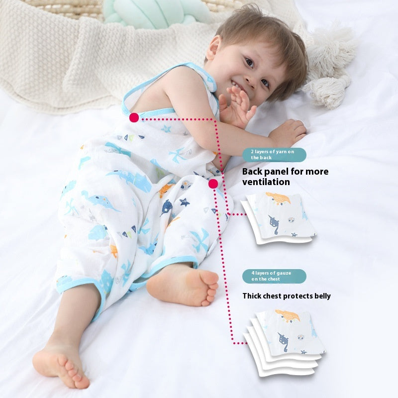 Long manches Four-couche Bamboo Cotton Gauze Sac de couchage
