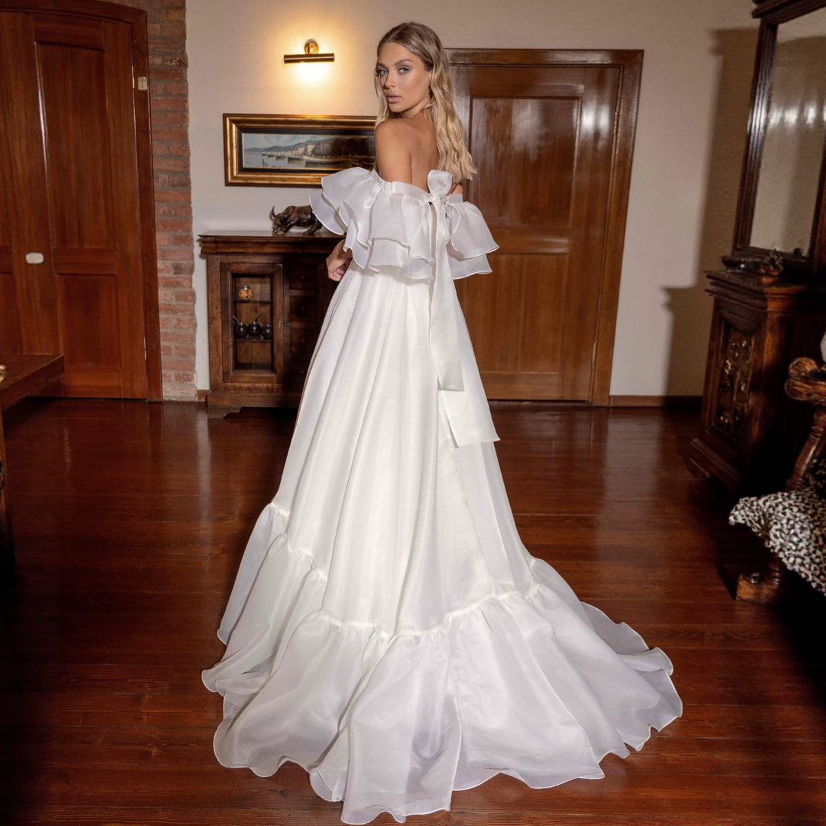 Robe sans bretelles pour femme à une pièce