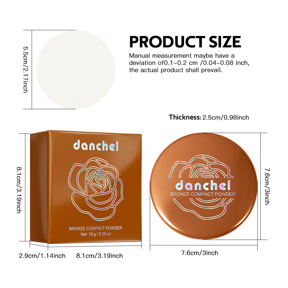 Brown powdered wheat tone bronzer
