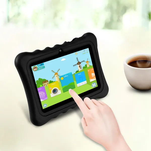 Boîtier en silicone résistant aux chocs avec support pour tablettes de 7'