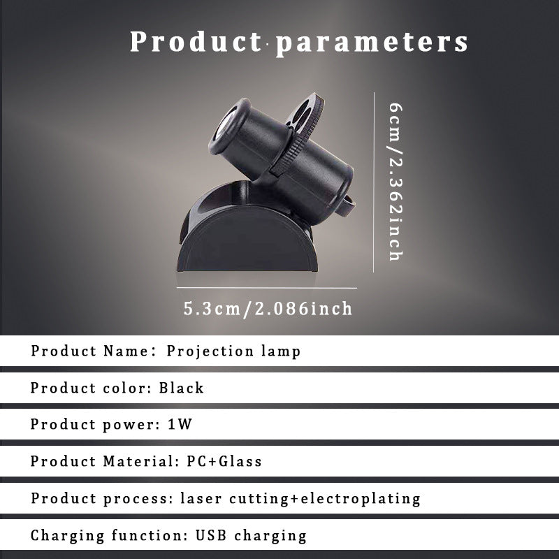 Chargement USB de lumière de projection Starry Sky