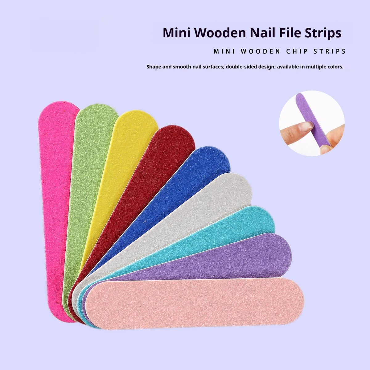 Nail Art Sanding Wood Chips Mini Fichier Nail