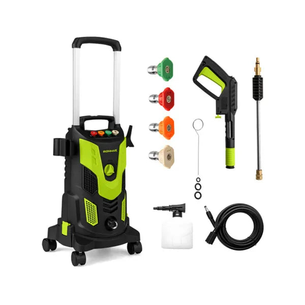 Green Black 2300 PSI Lave-pression électrique avec 4 buses rapides et bouteille de savon