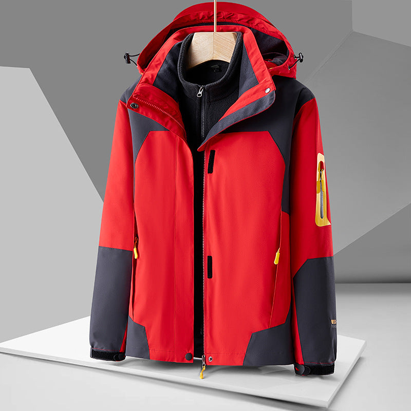 Veste Shell Outdoor Windproof avec une doublure intérieure amovible