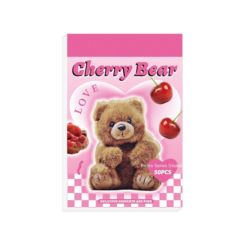 Stickers American Retro Journal Décoration Matériel Stickers Mini Sticker Cartoon