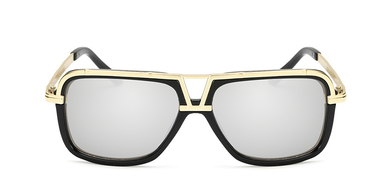 Lunettes de soleil homme Retro Grande Cadre Lunettes de soleil