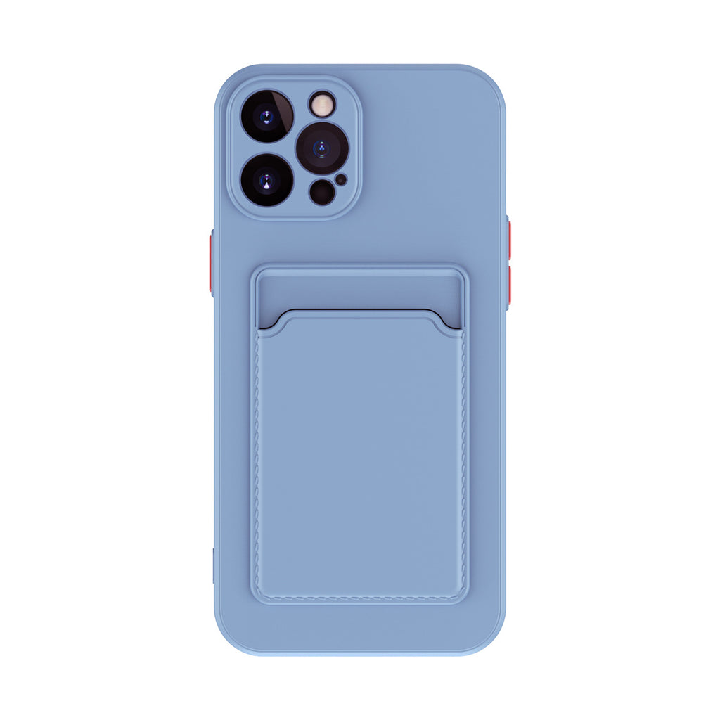 Coque téléphone en silicone liquide de couleur pure simple