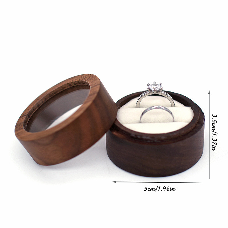 Boîte de cérémonie de proposition d'anneau de la saison de mariage