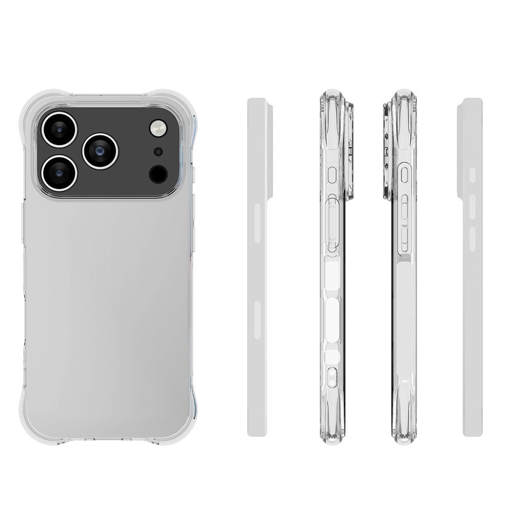 Boîtier de téléphone à quatre corners transparent TPU résistant à la chute