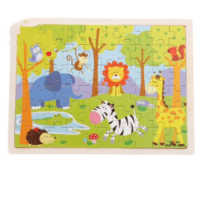 Enfants en bois Enfants Puzzle éducation précoce 60 pièces
