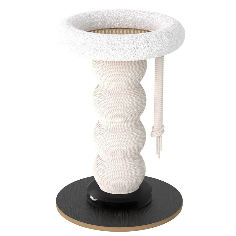 Petit arbre économisant de l'espace Craquage sisal post chat cadre d'escalade avec nid cozy