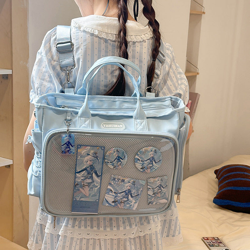 Sac à épaule portable pour étudiant multifonctionnel