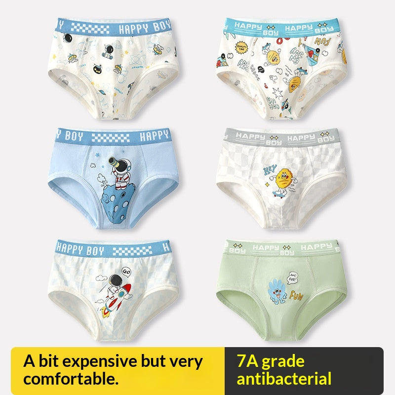 7A Enfants Antibactériens Pas d'épingle Bottes Slips enfants