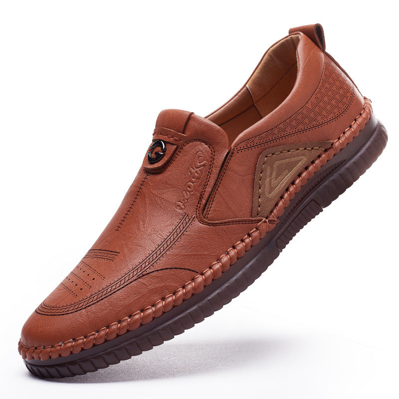 Hommes Casual Chaussures en cuir doux et respirant