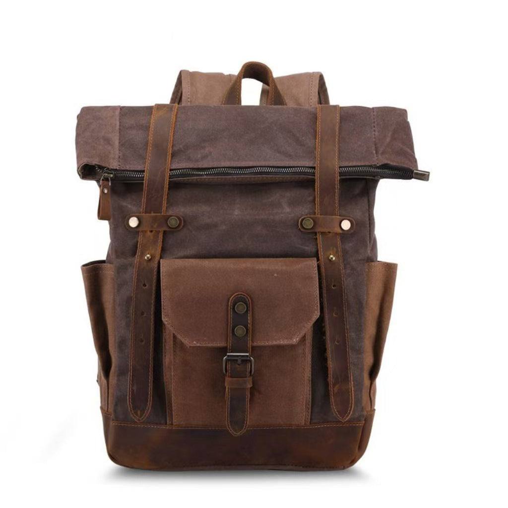 Vieille huile de cire imperméable Toile sac de voyage