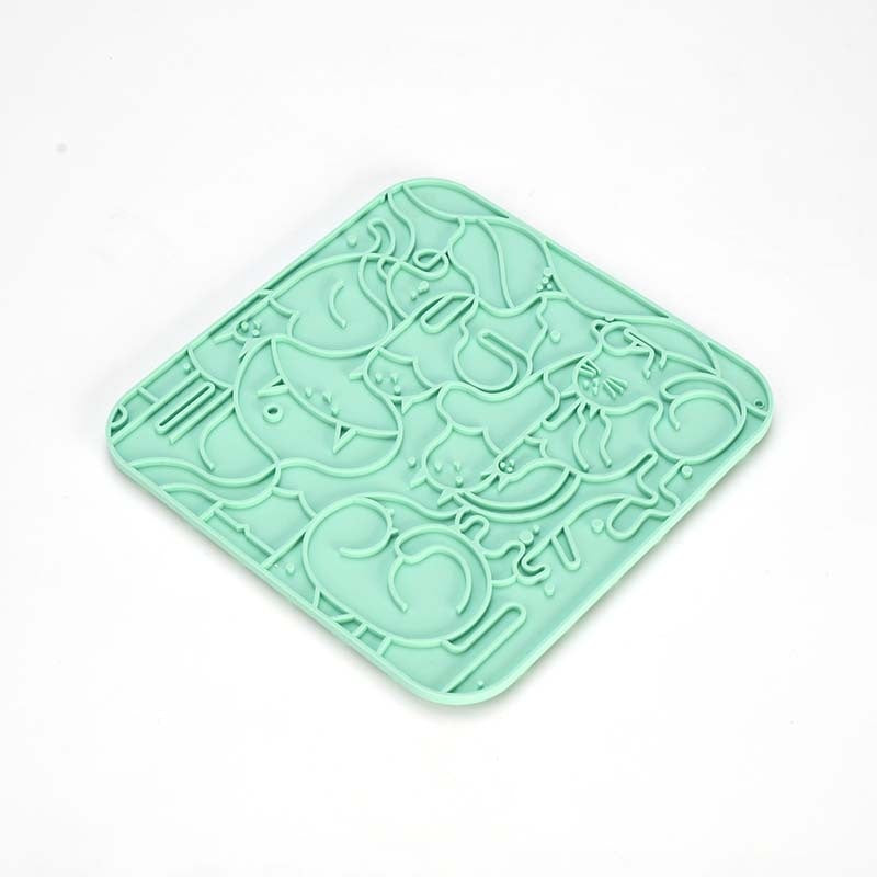 Tapis pour animaux de compagnie en silicone pour le collage