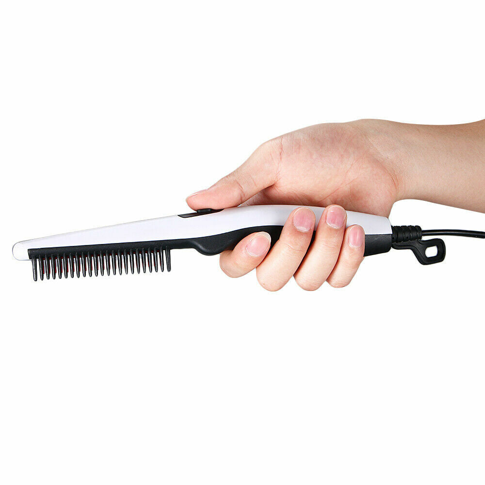 Négatif Redresseur de cheveux Ion Peigne Styling Presse brosse de barbe pour les hommes doit fournir un