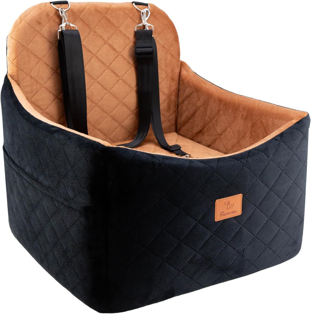 Lit de voiture pour animaux de compagnie pour petits et moyens chiens Coussin doux pour le siège arrière