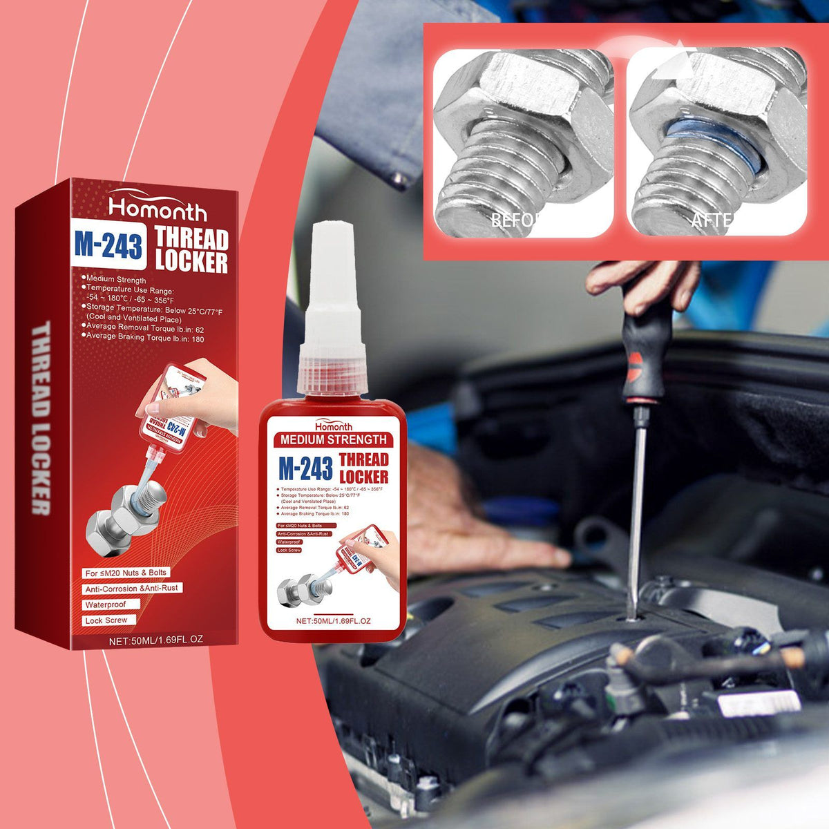 HOMONTH Automotive Thread Locker Sealant