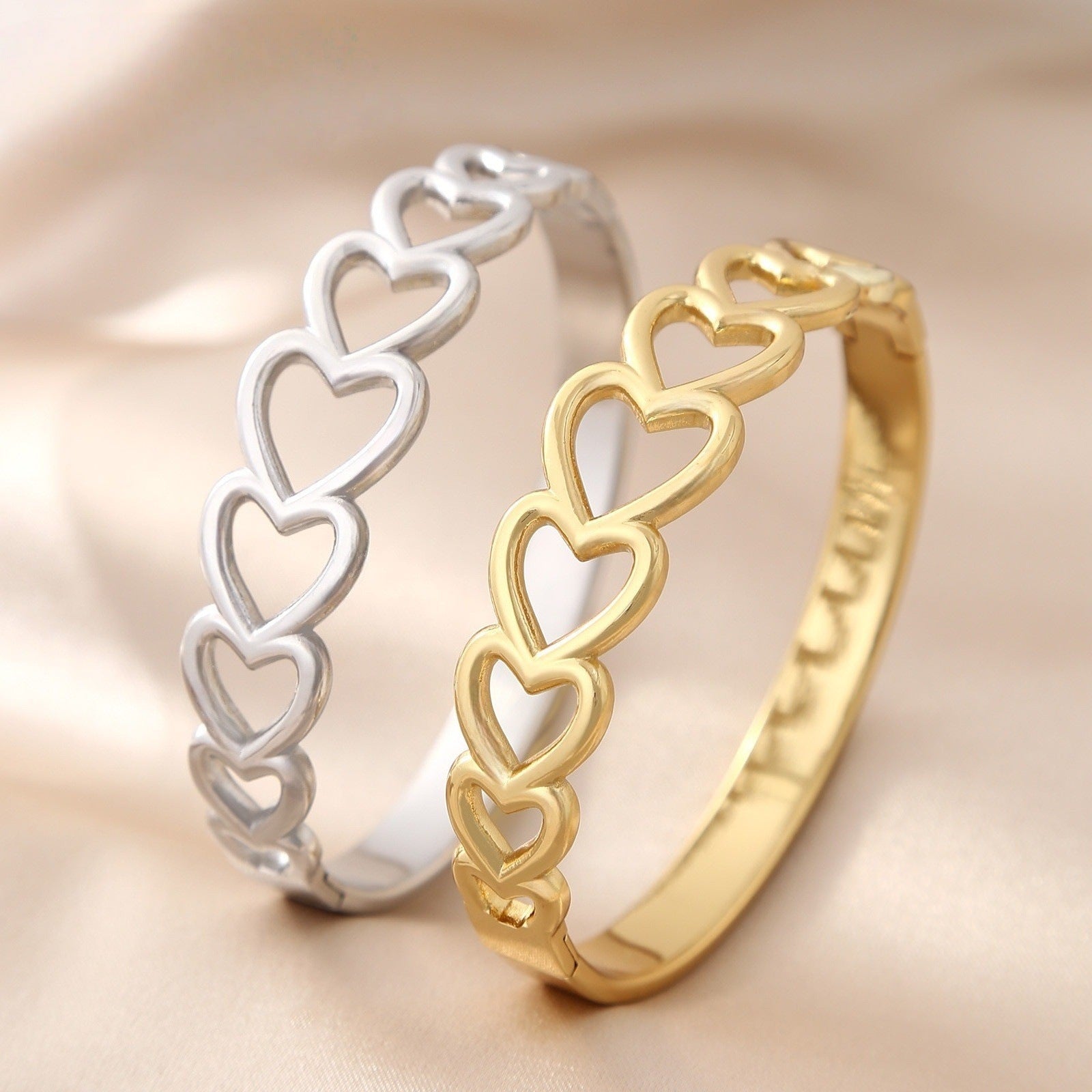 Bracelet femme en acier inoxydable simple et polyvalent