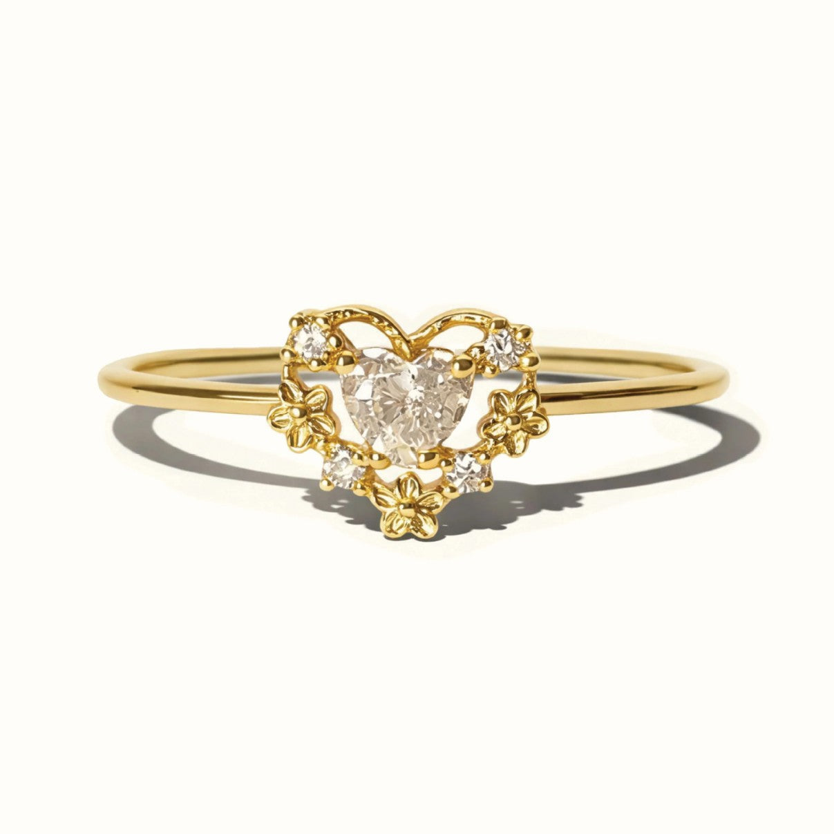 Bague en diamant vintage style français pour femmes