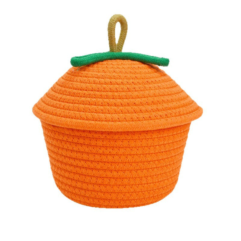 Panier tissé à la main en forme avec couvercle