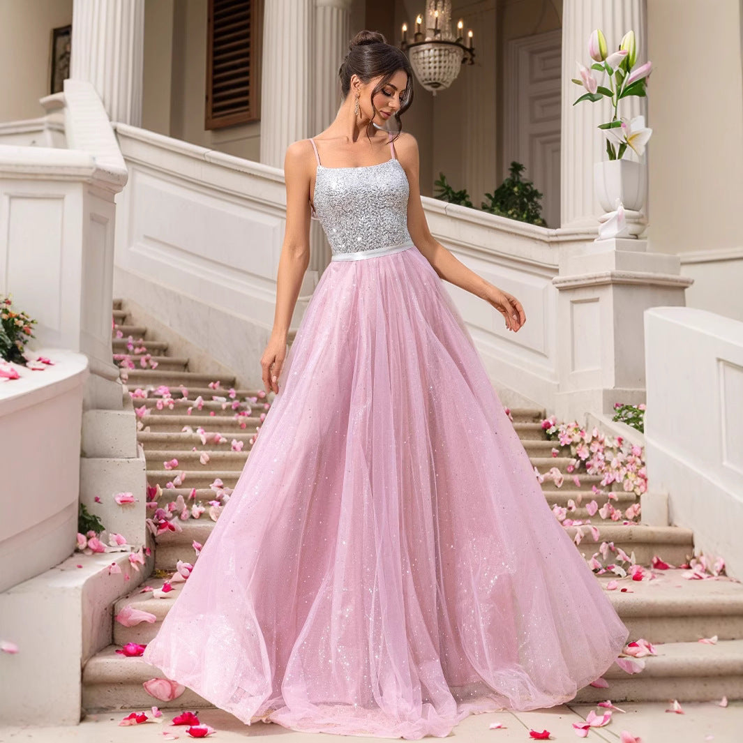 Robe de mariée avec paillettes Robe du soir