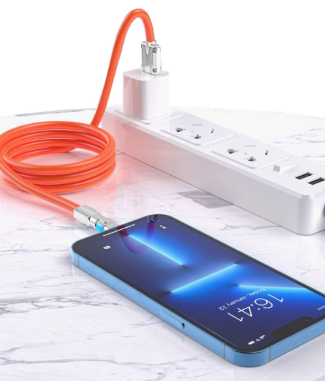 Type-C Super charge rapide 180Rotary Data Cable