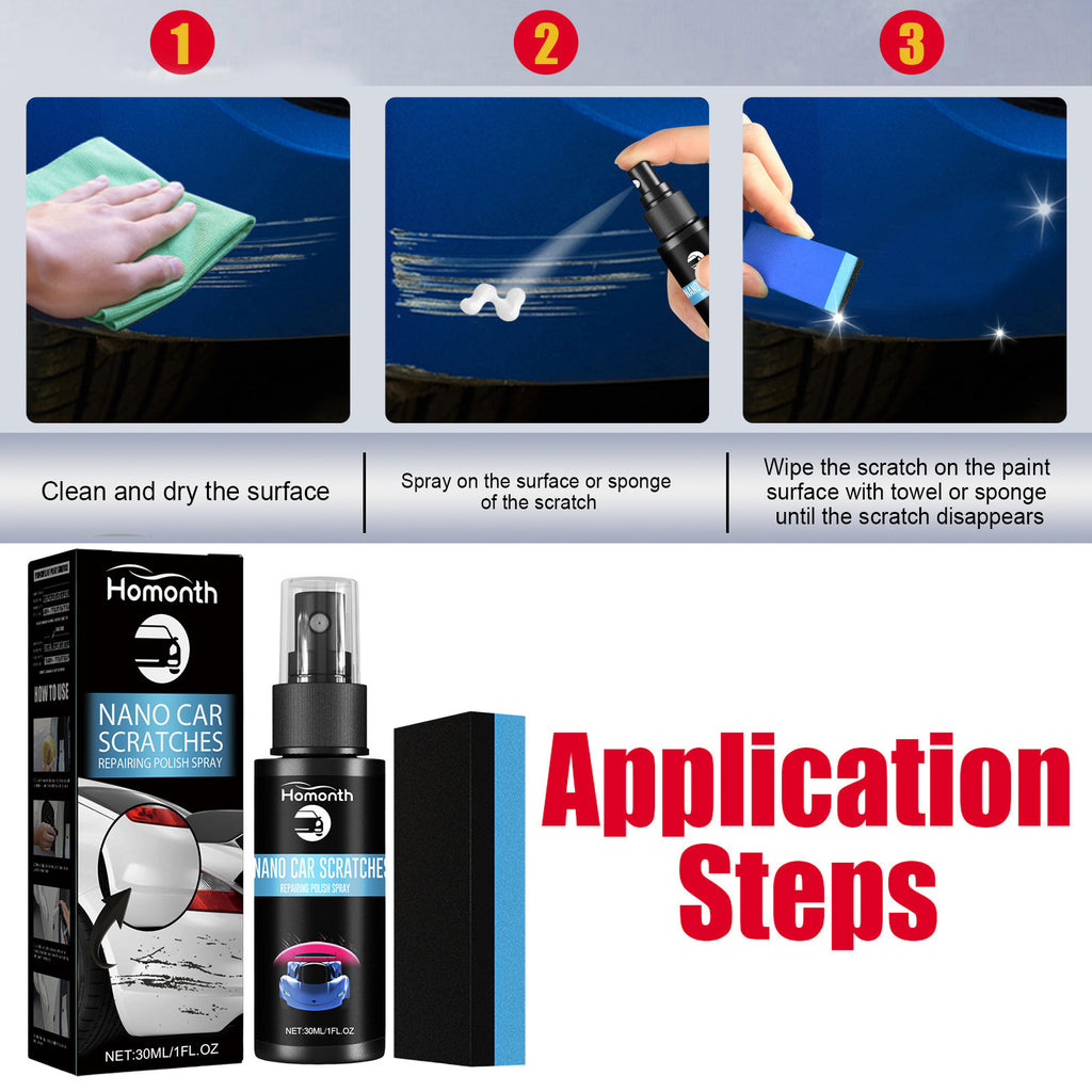 Spray d'entretien pour la restauration de scratch de voiture Et nettoyage