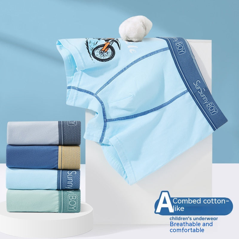 Short de culottes de coton pur garçon étudiant
