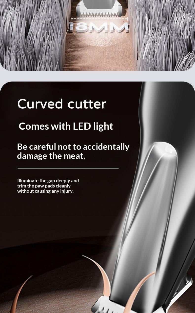 Clipper sans fil lavable à corps entiers pour animaux de compagnie à faible bruit