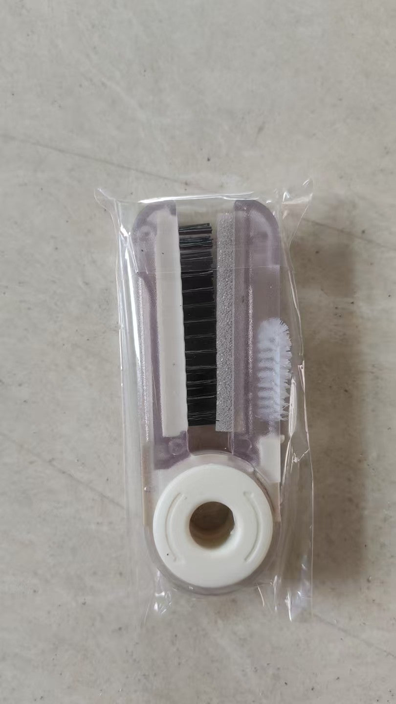 Brosse de tasse pliante-modèle transparent quatre-en-un-off-white-ABS+PS Matériau-1 pièce