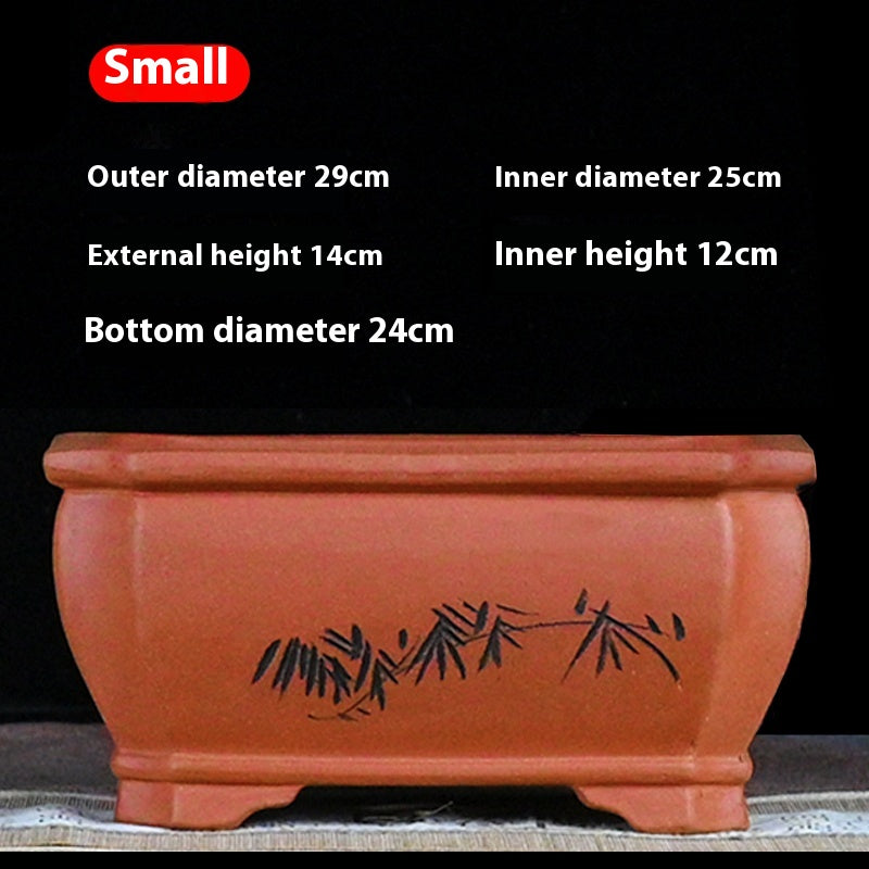 Pot de fleurs de sable violet Pot de plantes de jardin Bonsai