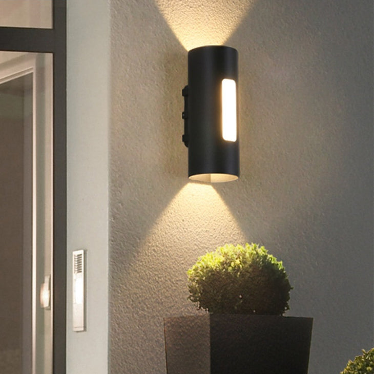 Lampe murale extérieure Led double tête vers le haut et vers le bas lumineux