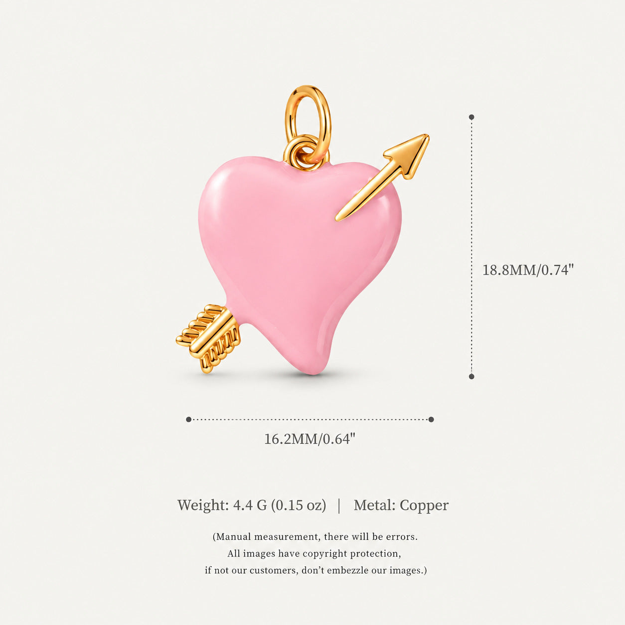 Pendentif coeur aimant Shell et accessoires Boweveryday
