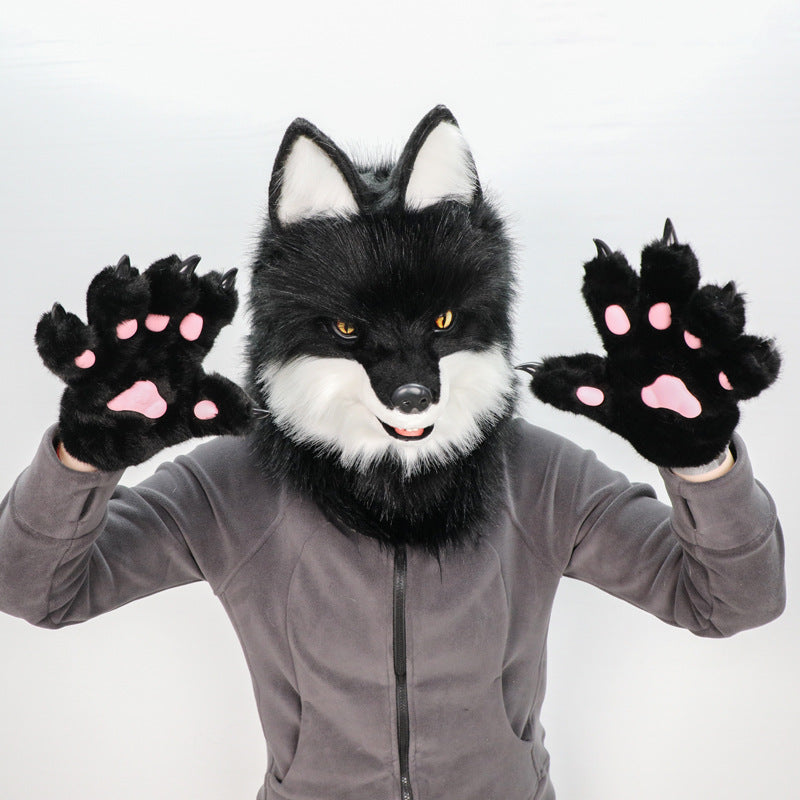 En peluche Fox Headgear Cosplay Prop