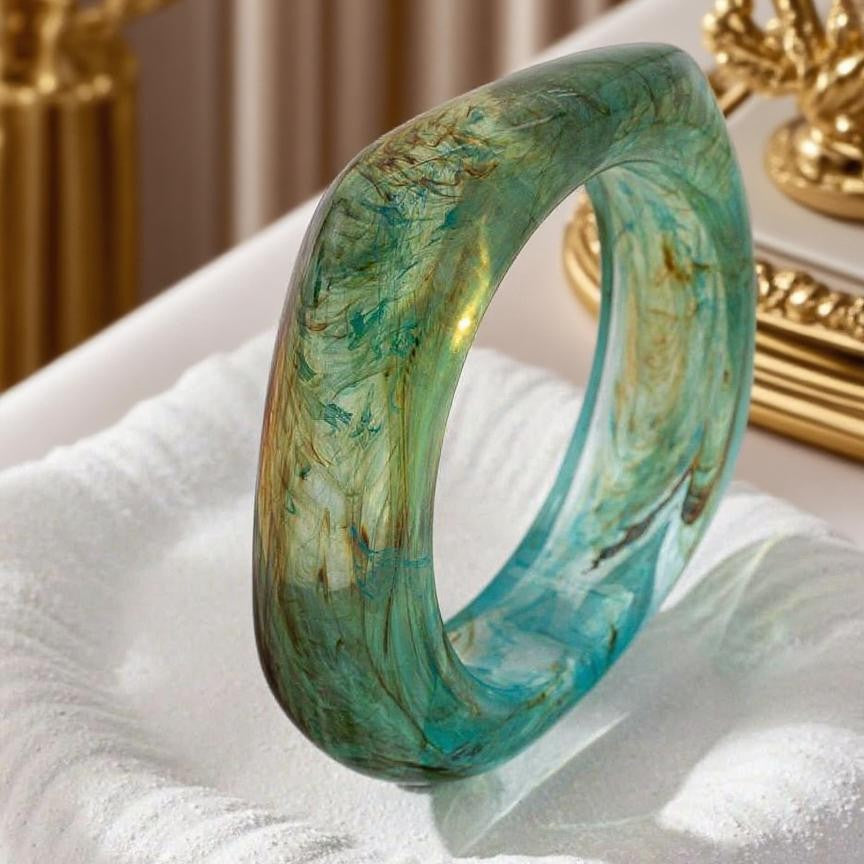 Macaron Ombre Acrylique Ocean-Thème Bracelet