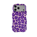 Contraste-couleur Leopard-print Dossier téléphonique Novel Et Niche
