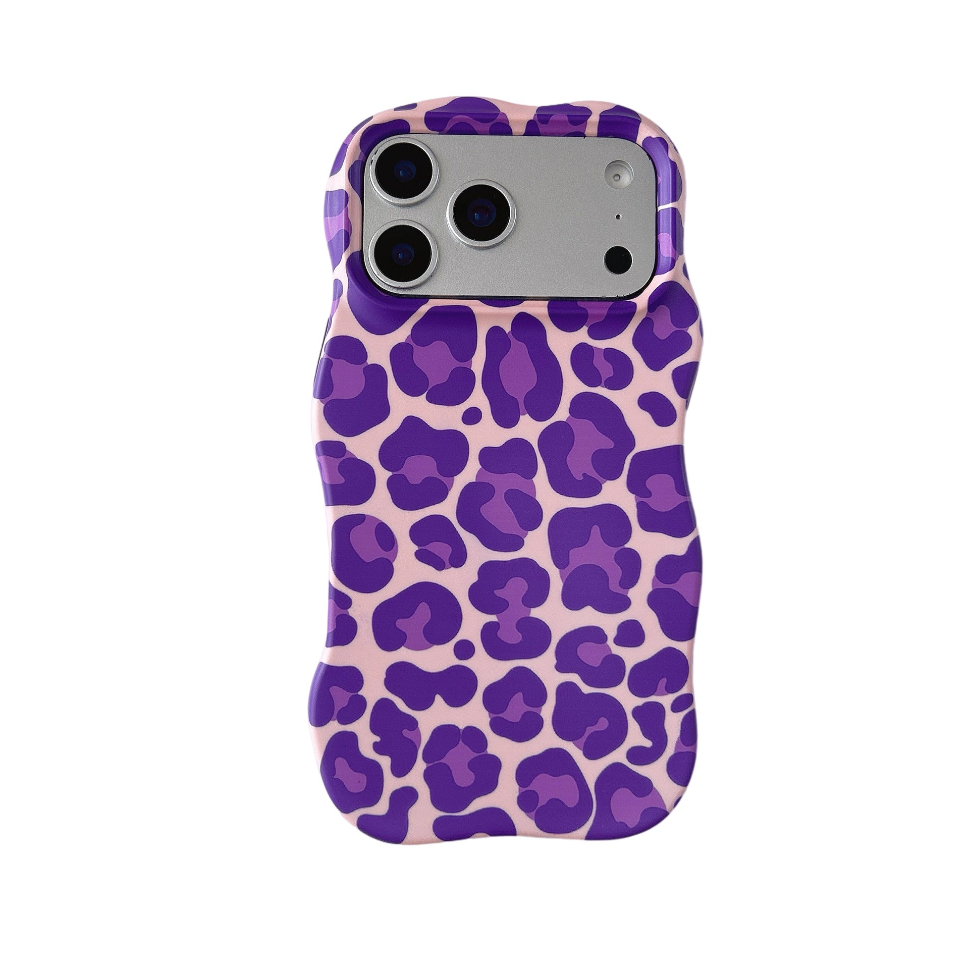 Contraste-couleur Leopard-print Dossier téléphonique Novel Et Niche