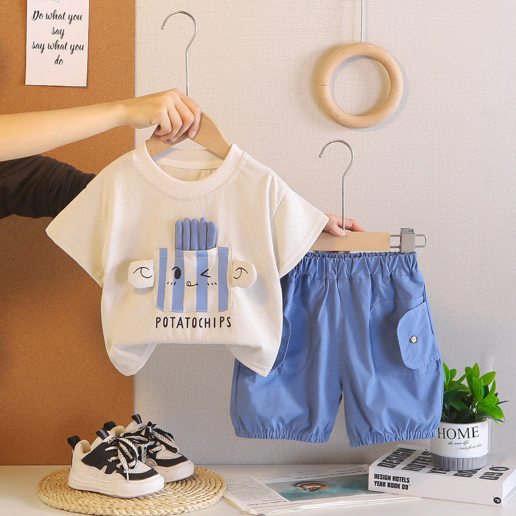 Top et shorts à manches courtes pour garçons