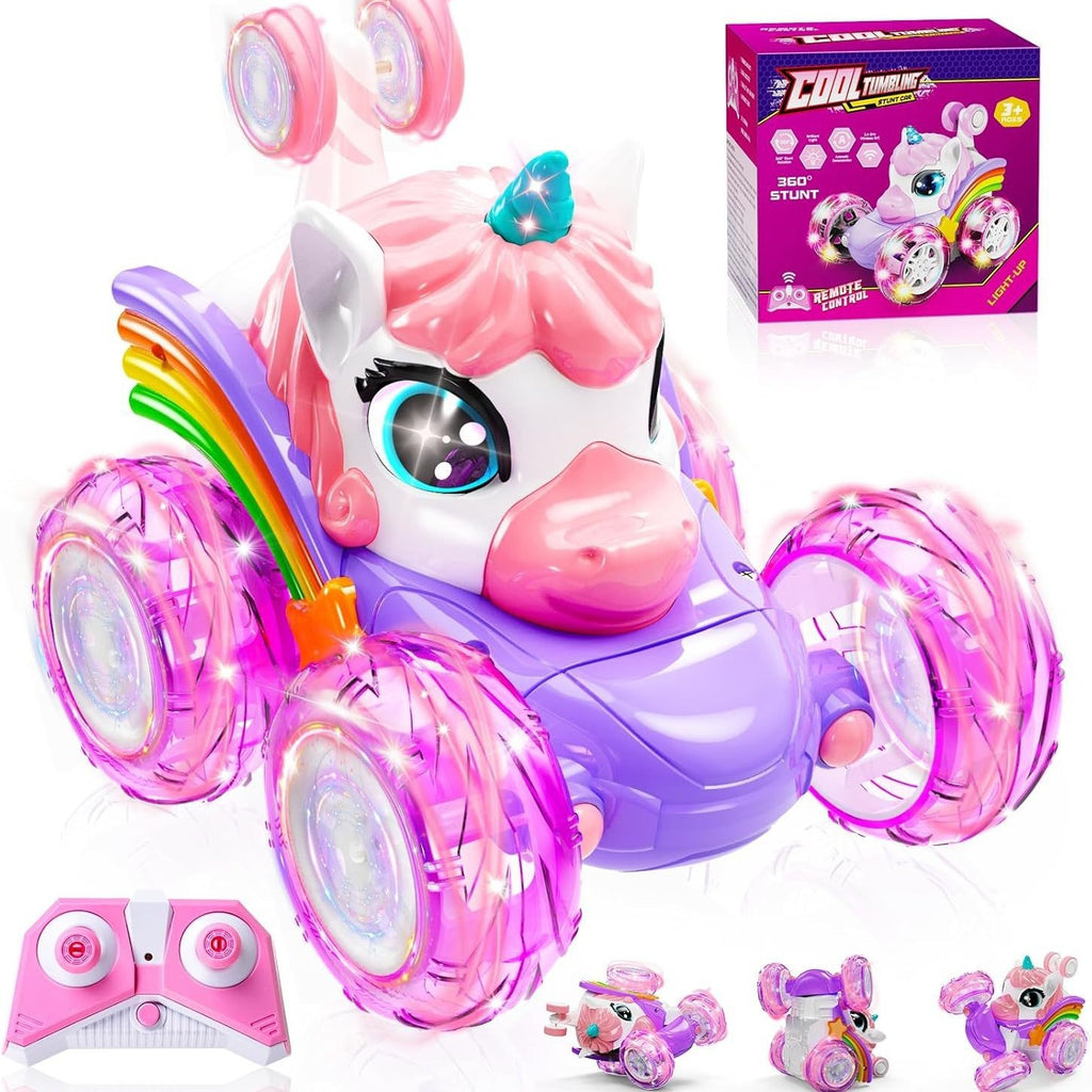 RC Voiture 24G Light-Up Remote-Control Toy Light-Up Dump Truck