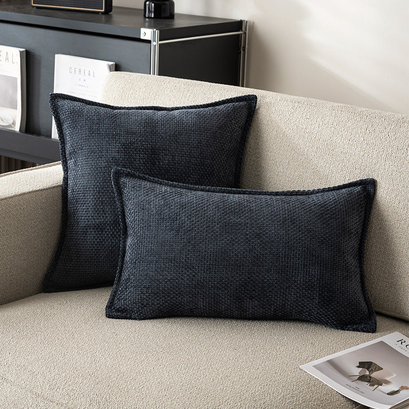 Coussin à rayures d'oreiller à jet de savon plaqué
