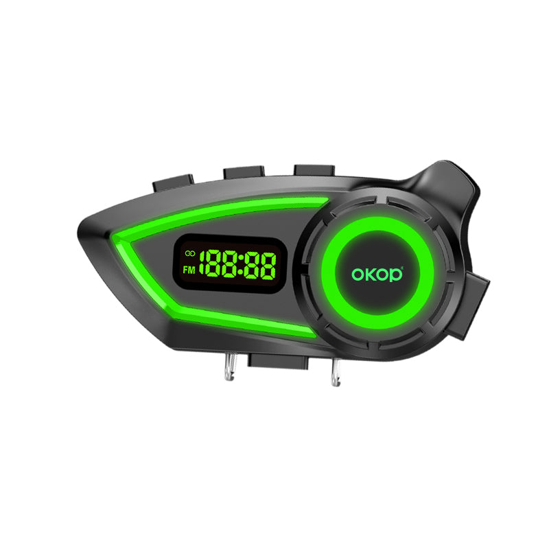 KP-290 Casque de moto Bluetooth casque Intercom Musique imperméable Bruit Annulation Di