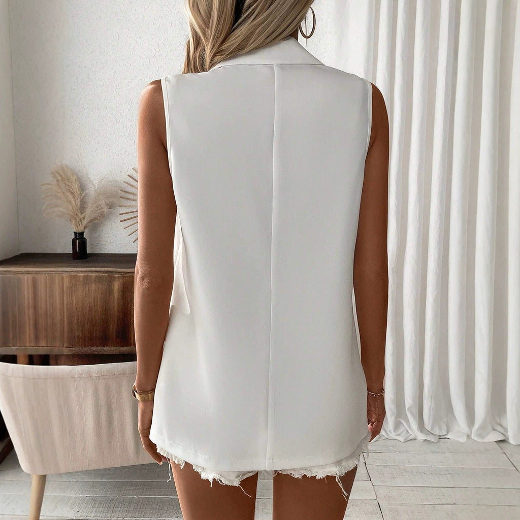 Veste de blazer structuré avec deux poches